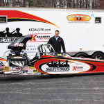 Don O'Neal with dragster