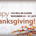 Closure Notice for Thanksgiving